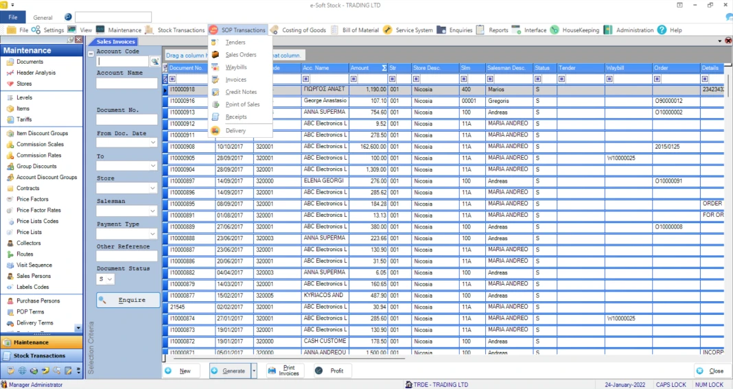 Esoft Invoicing Software
