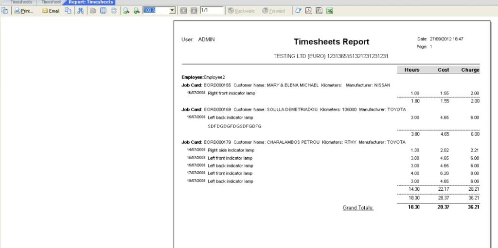 Timesheet