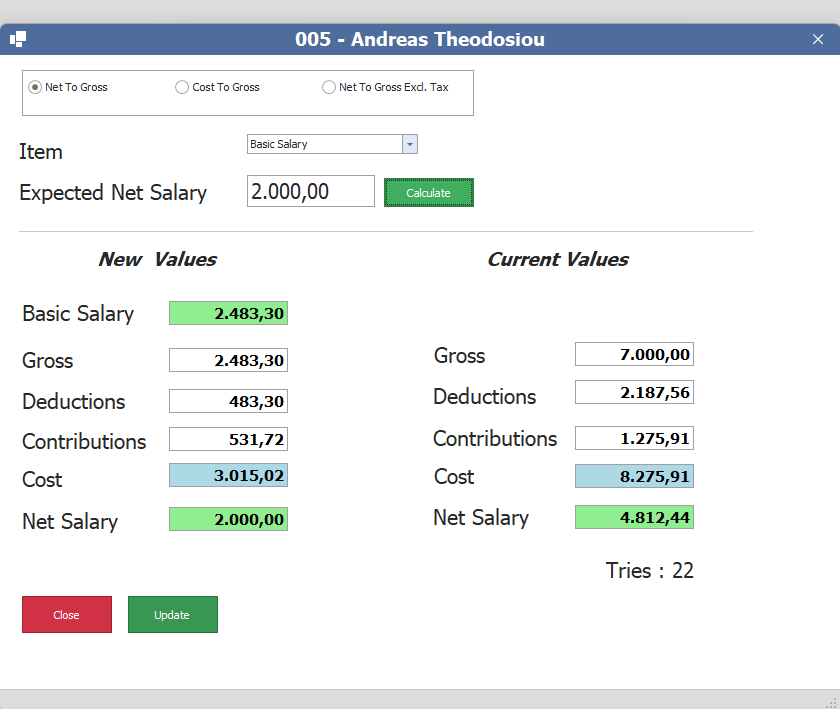 net salary